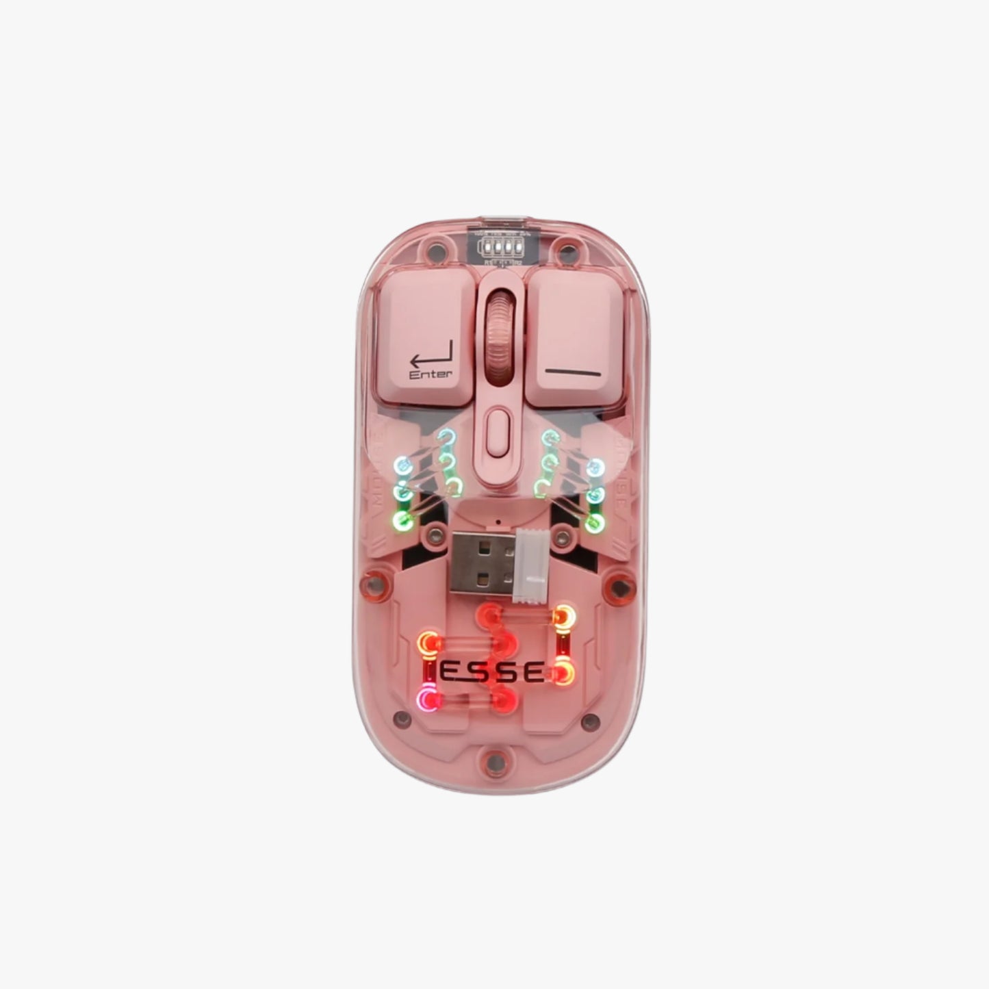 FLUX Transparent Wireless RGB Mouse