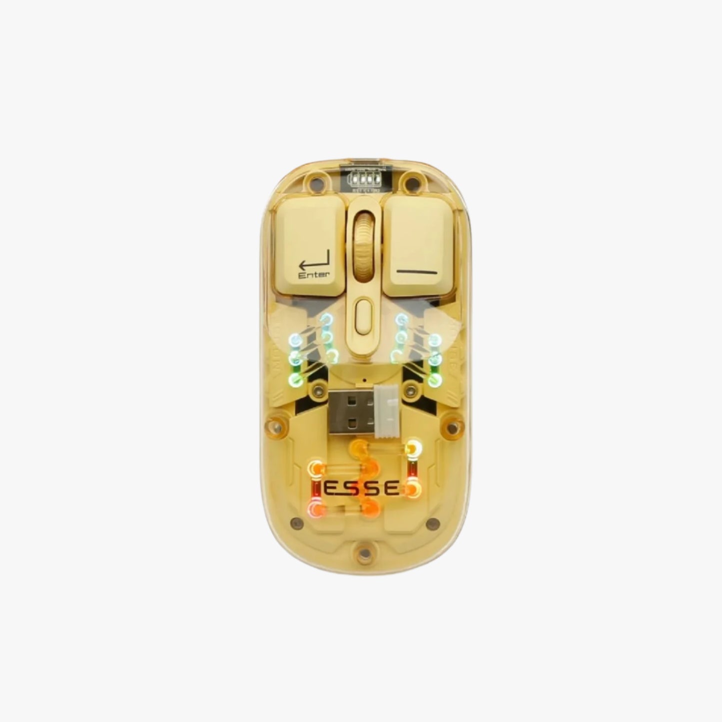 FLUX Transparent Wireless RGB Mouse