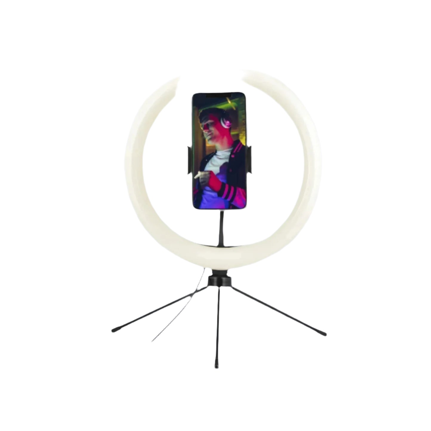 LED Ring Light with Mini Tripod and Phone Holder
