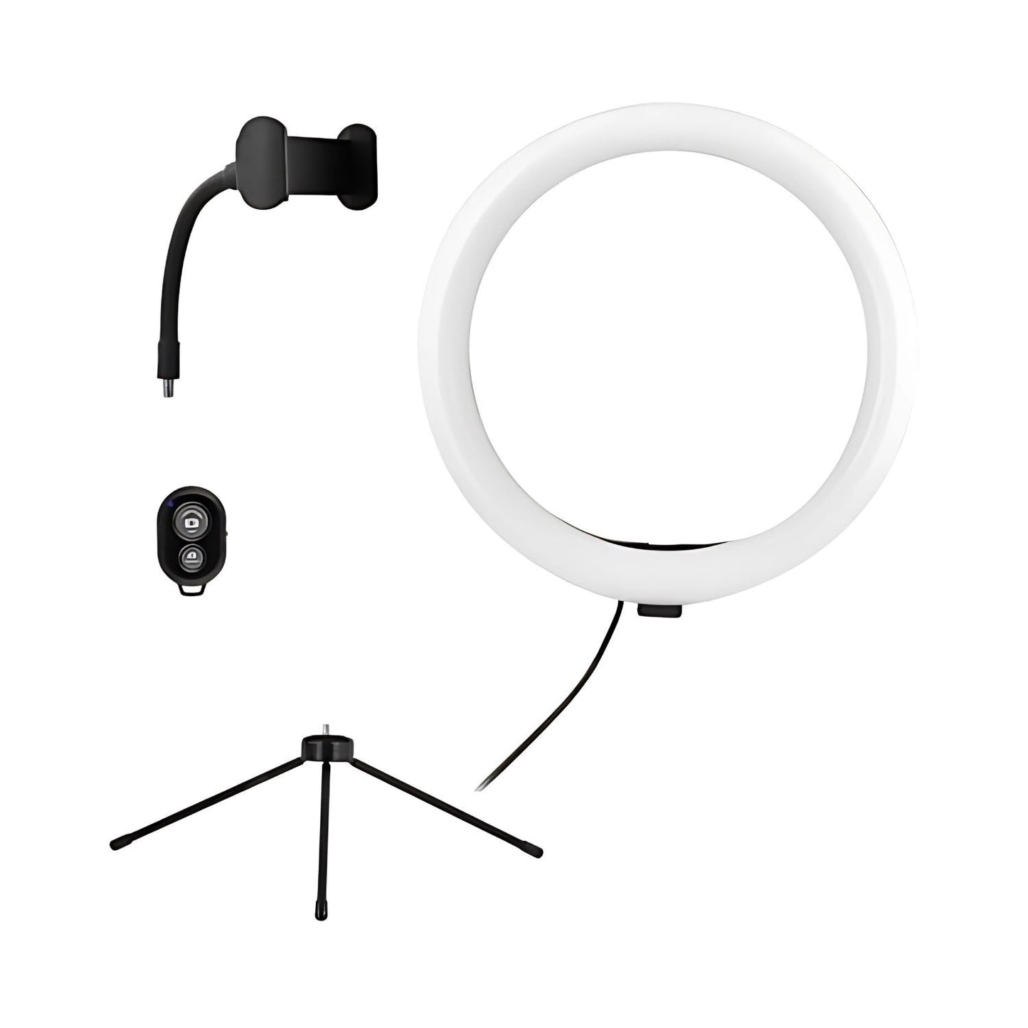 LED Ring Light with Mini Tripod and Phone Holder