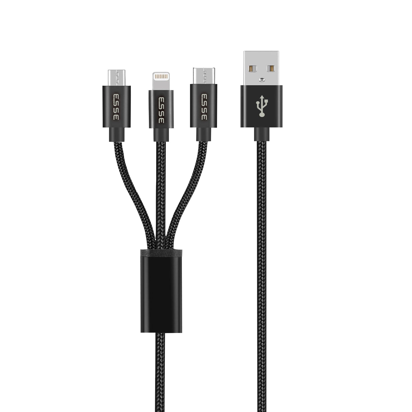 DYRO 3 in 1 (USB-A to lightning, Type C, Micro USB) Cable