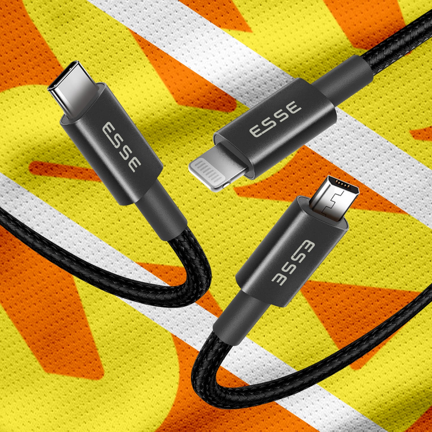 DYRO 3 in 1 (USB-A to lightning, Type C, Micro USB) Cable