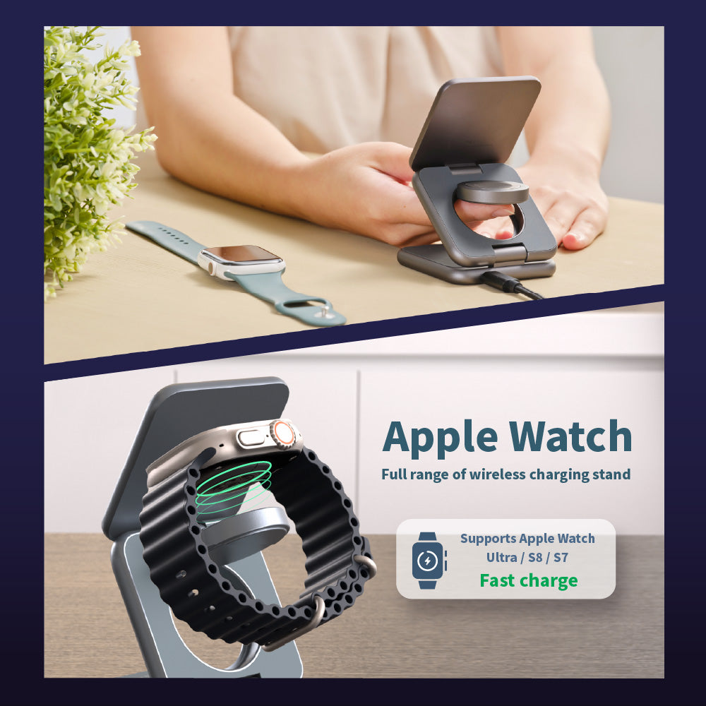 Mag 3 Magnetic 3-in-1 Foldable Travel Charging Station