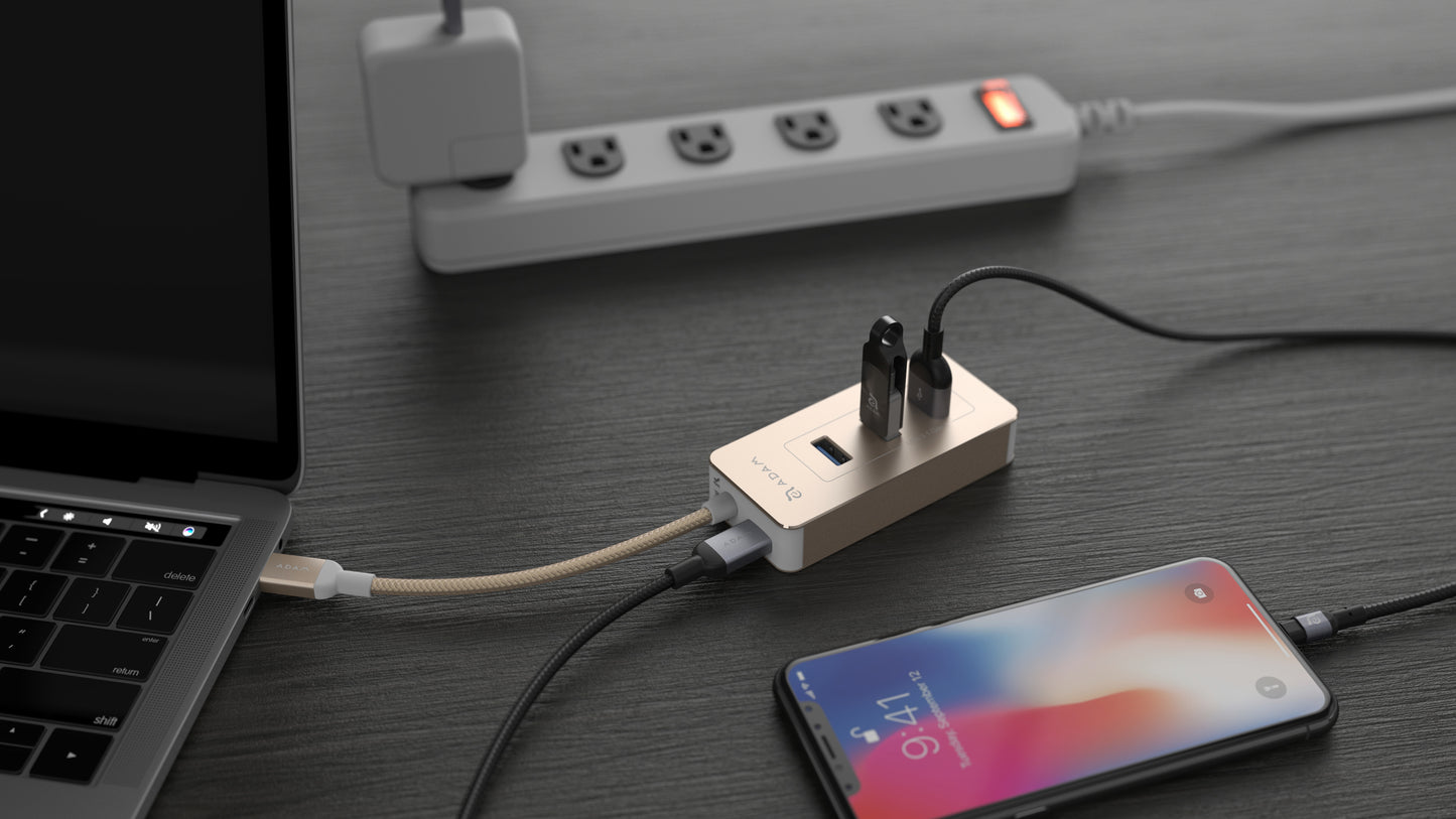 USB 3.1 Type-C 6-Port Card Reader Hub