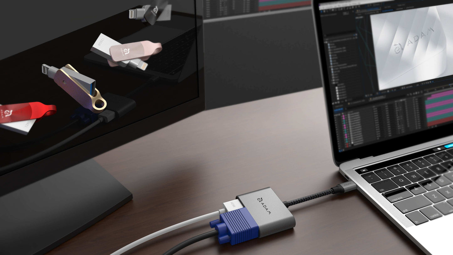 CASA Hub USB-C to VGA / HDMI