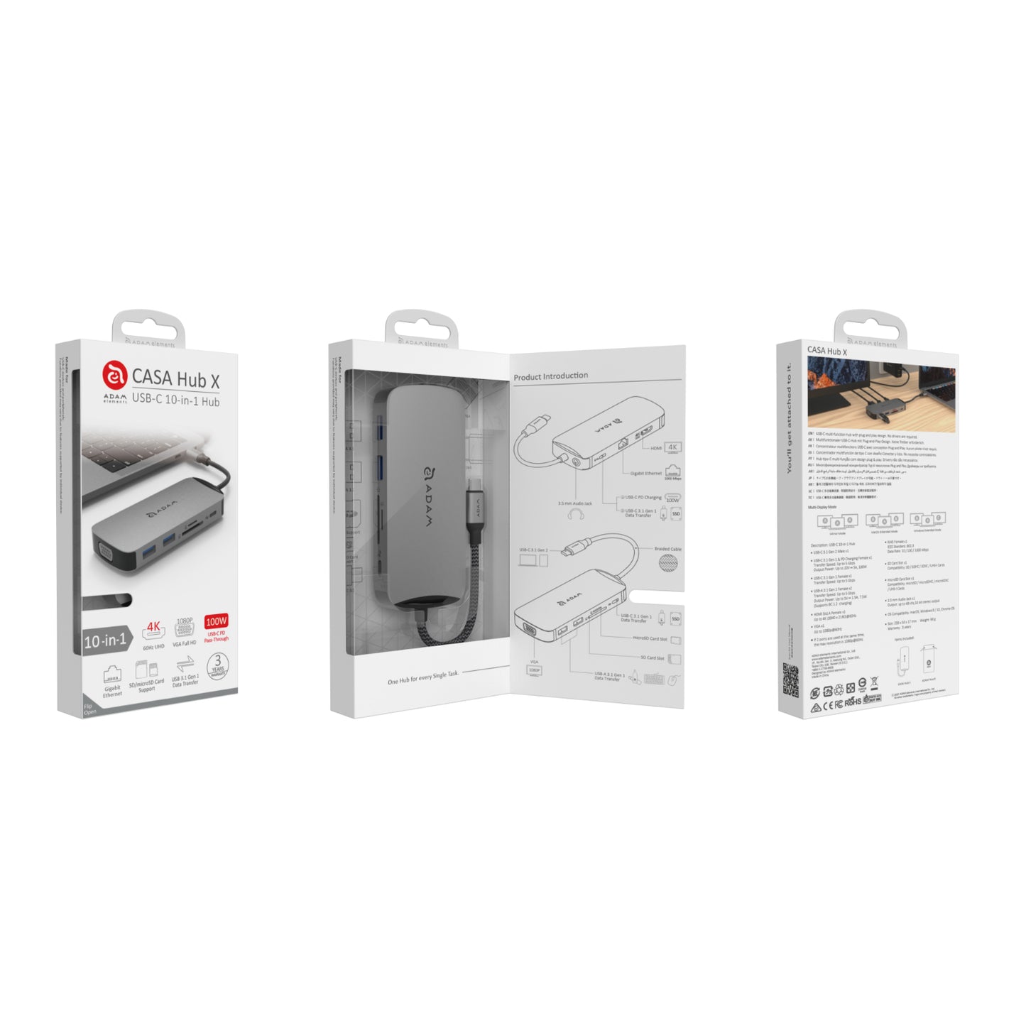CASA Hub X DP USB-C 8K 10-in-1 Hub