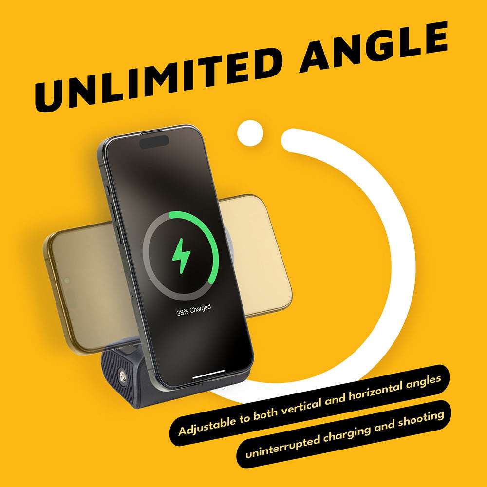 SELFIE SHOT Magnetic Hand Grip with Power Bank | 5000 mAh