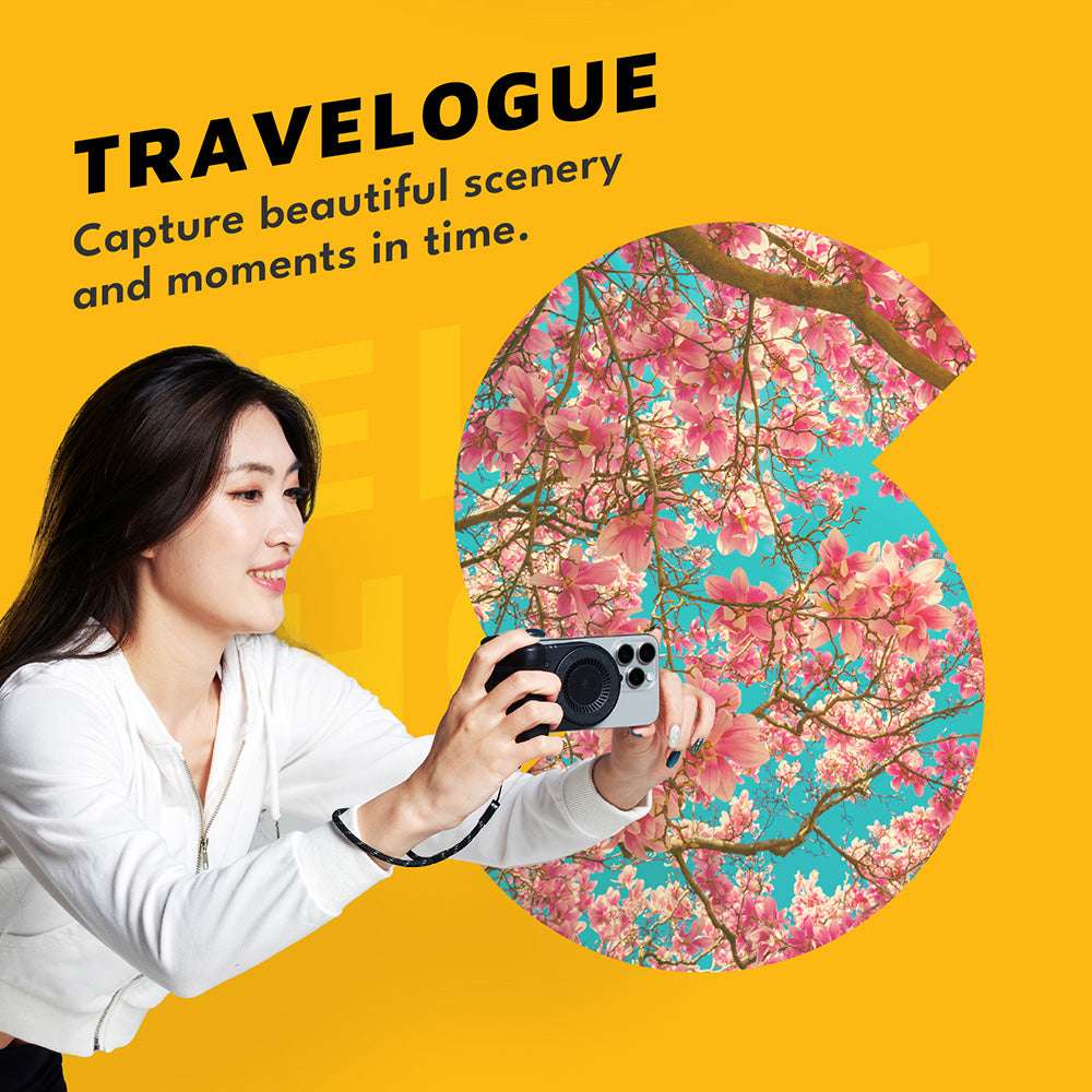 SELFIE SHOT Magnetic Hand Grip with Power Bank | 5000 mAh