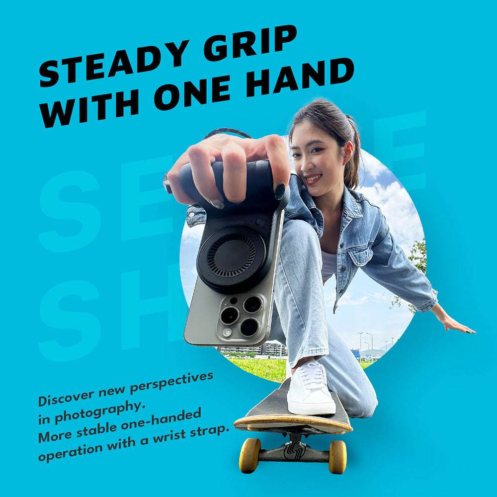 SELFIE SHOT Magnetic Hand Grip with Power Bank | 5000 mAh