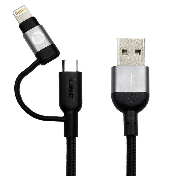 MFi USB-C to Lightning & Micro USB 2-in-1 Cable