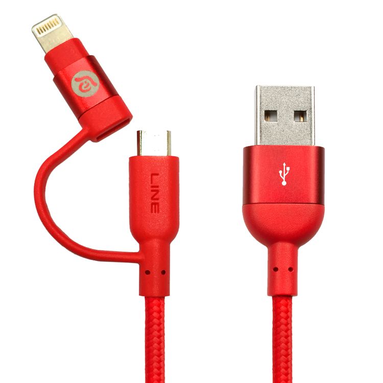 MFi USB-C to Lightning & Micro USB 2-in-1 Cable