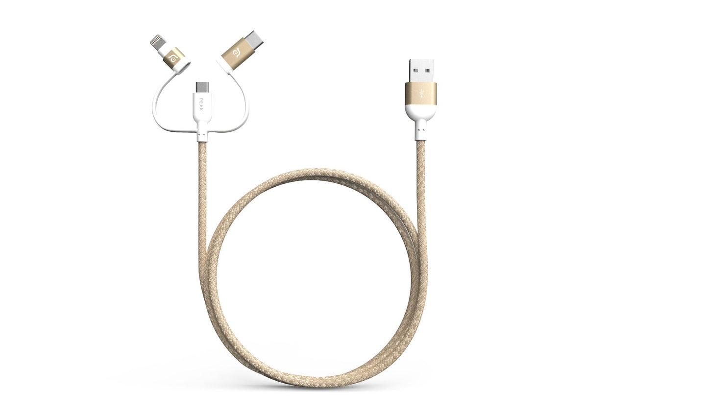 Peak II Trio MFi , Type - C & Micro USB