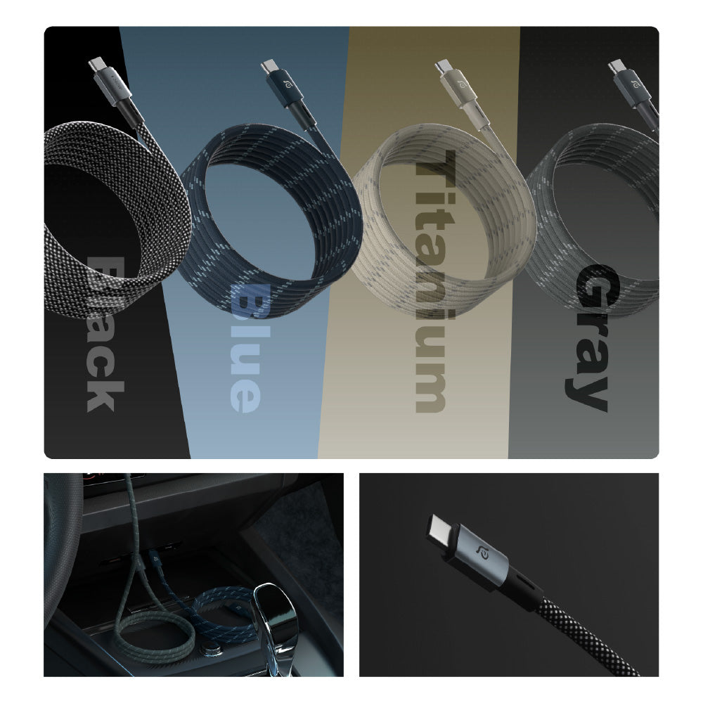 CASA MP100 - USB-C to USB-C Magnetic Charging Cable | 240W