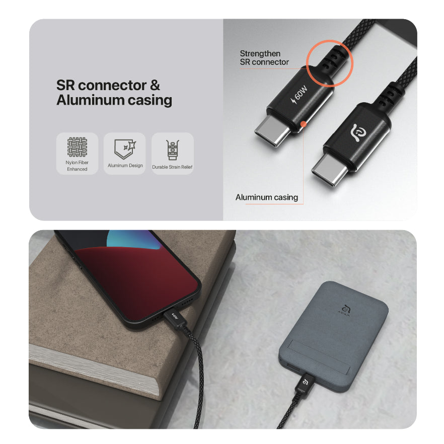 CASA S120 - USB-C to USB-C Charging Cable | 60W