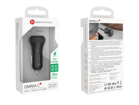 Omnia C1+ USB-C Fast Charging Car Charger | 45W