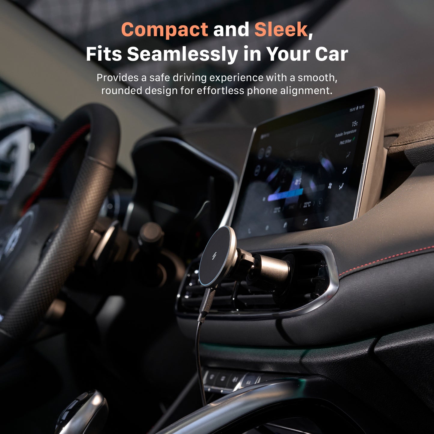 CQ1 Qi2 Magnetic Charging Car Mount