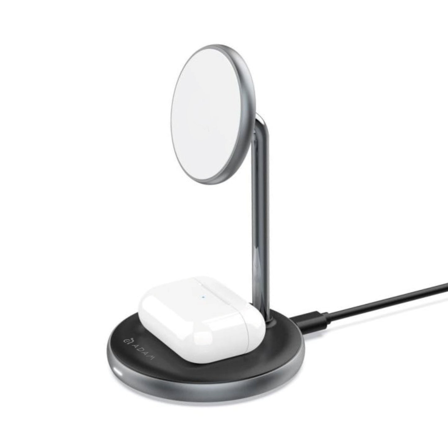 Omnia M2 Magnetic 2 in 1 Wireless Charging Dock, Power Adapter