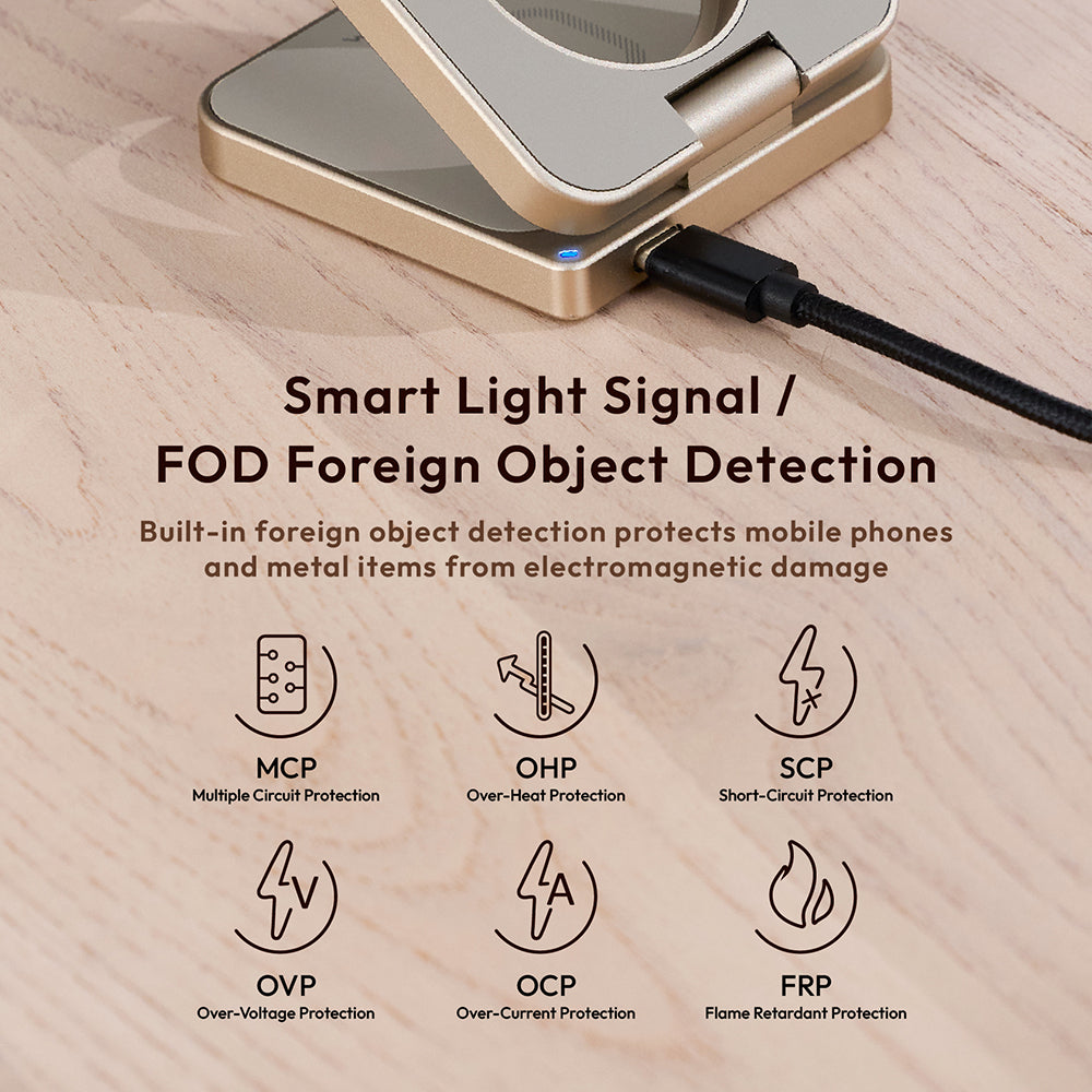 Mag 3 Pro Qi2 3-in-1 Foldable Travel Charging Station