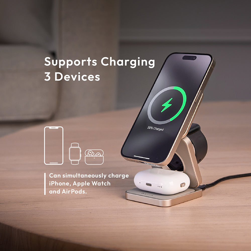 Mag 3 Pro Qi2 3-in-1 Foldable Travel Charging Station