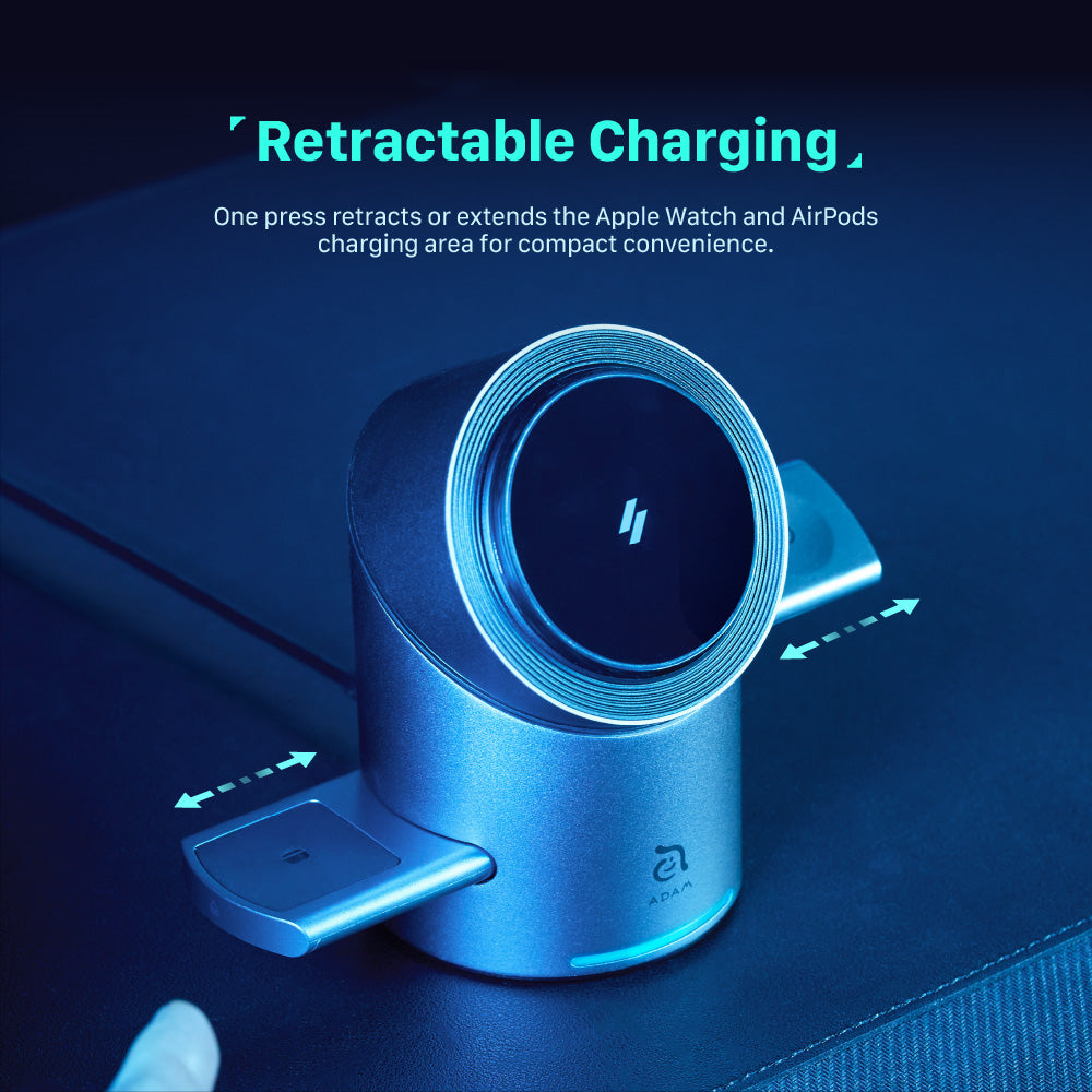Mag Tube Qi2 3-in-1 Intelligent Charging Station