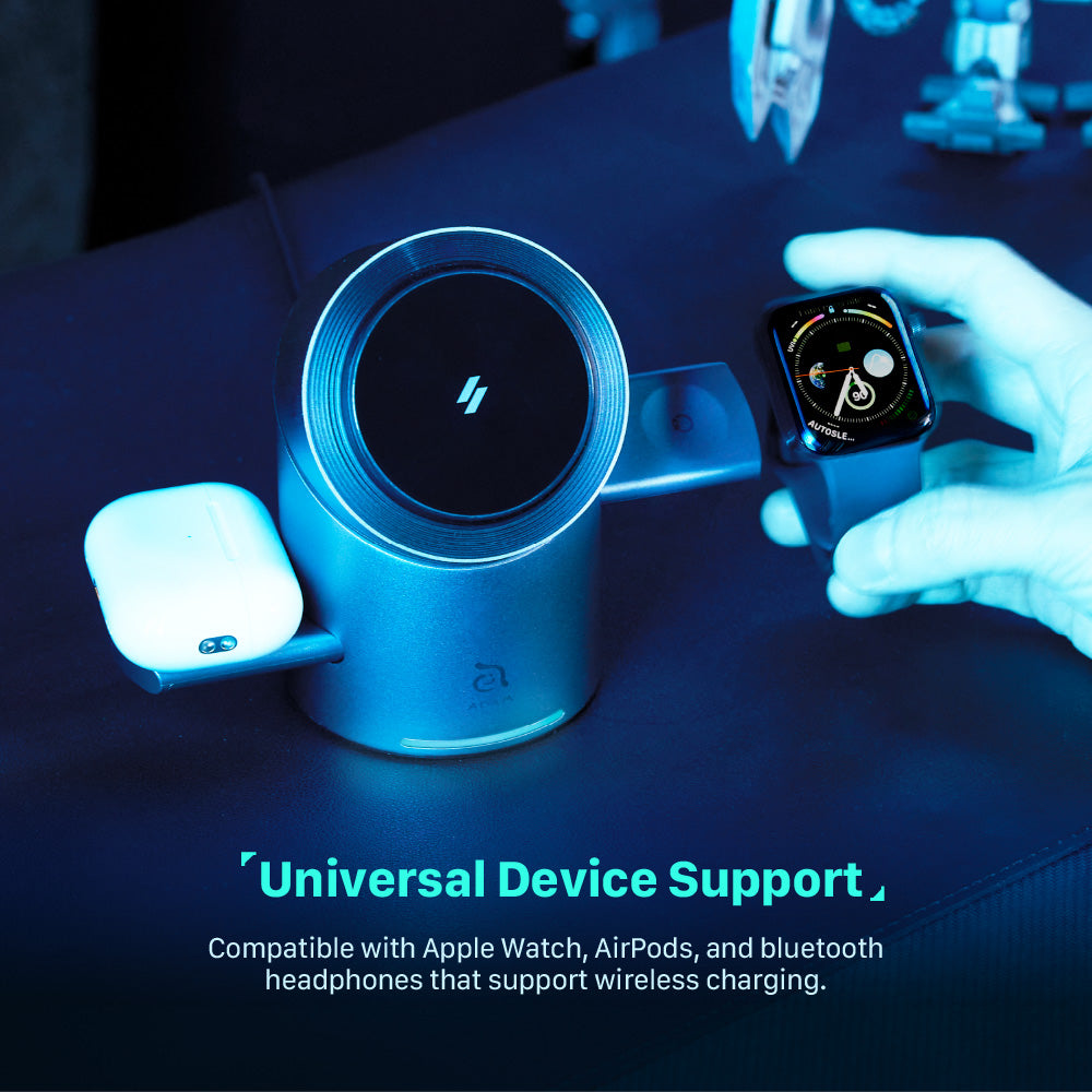 Mag Tube Qi2 3-in-1 Intelligent Charging Station