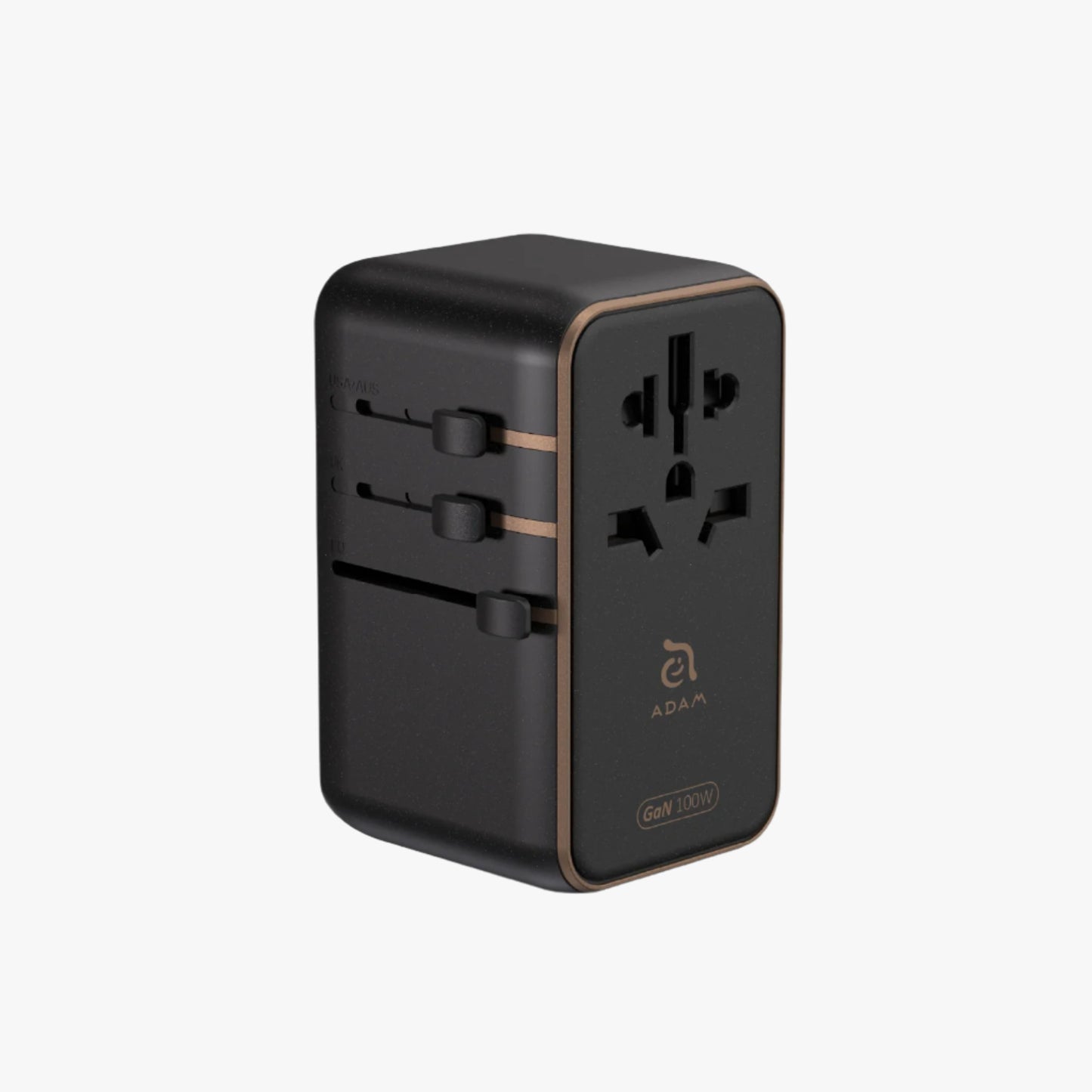 T100L Universal Travel Adapter with Built-In USB-C Cable | 100W