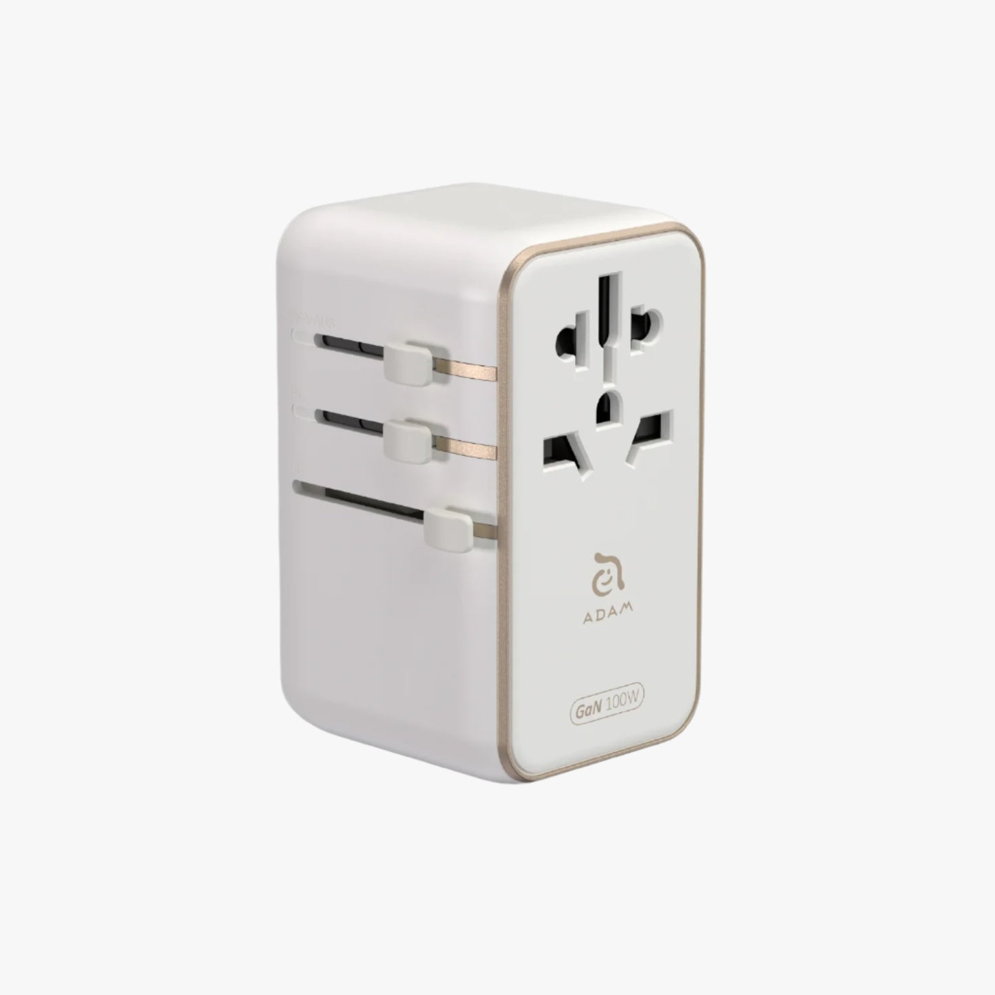 T100L Universal Travel Adapter with Built-In USB-C Cable | 100W