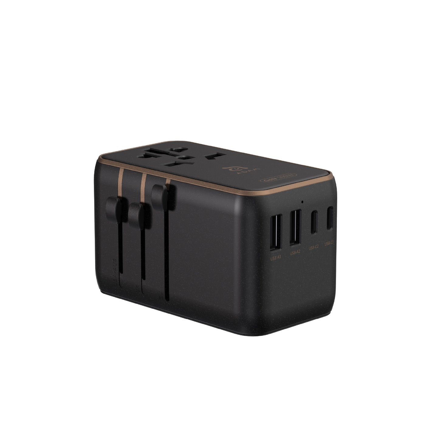 T100L Universal Travel Adapter with Built-In USB-C Cable | 100W