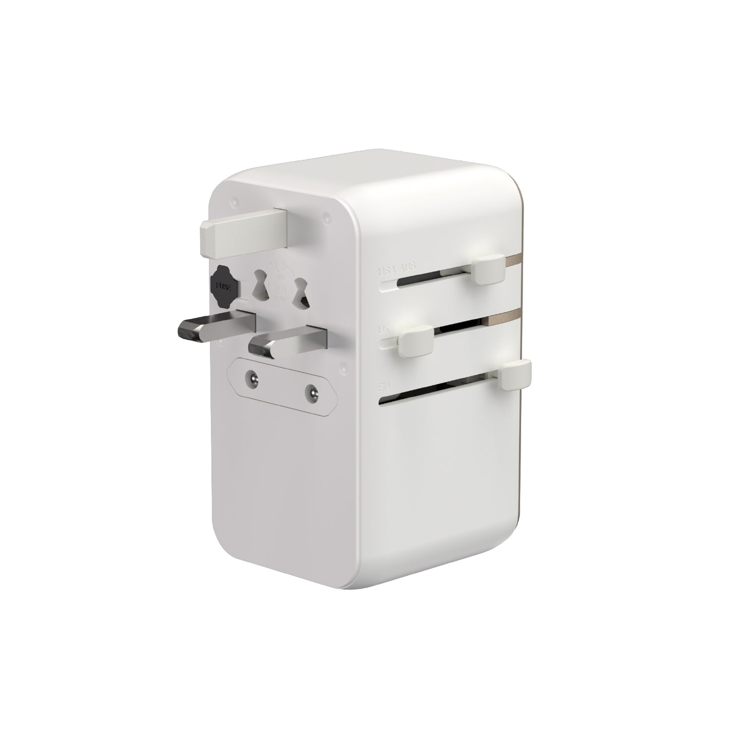 T100L Universal Travel Adapter with Built-In USB-C Cable | 100W