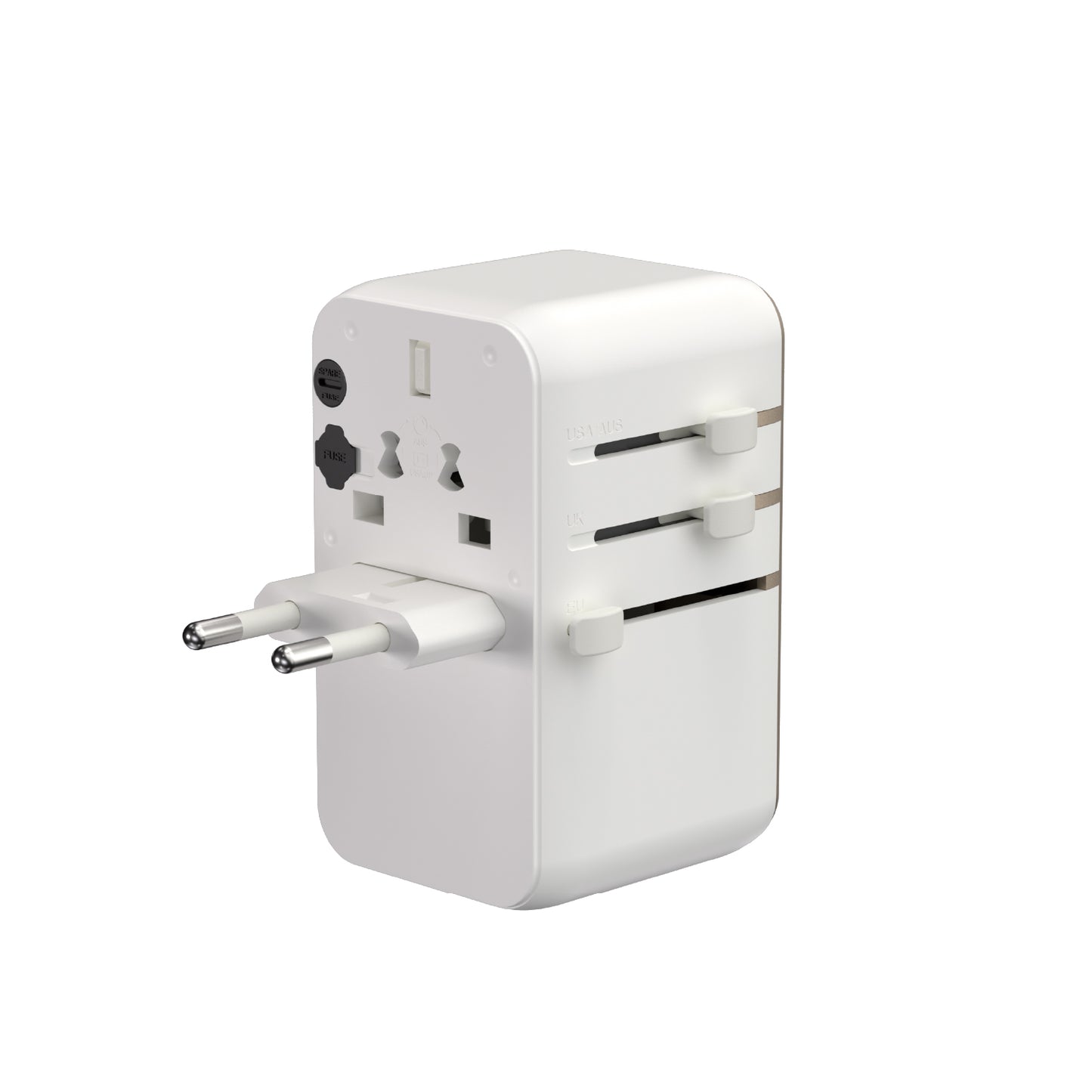 T100L Universal Travel Adapter with Built-In USB-C Cable | 100W