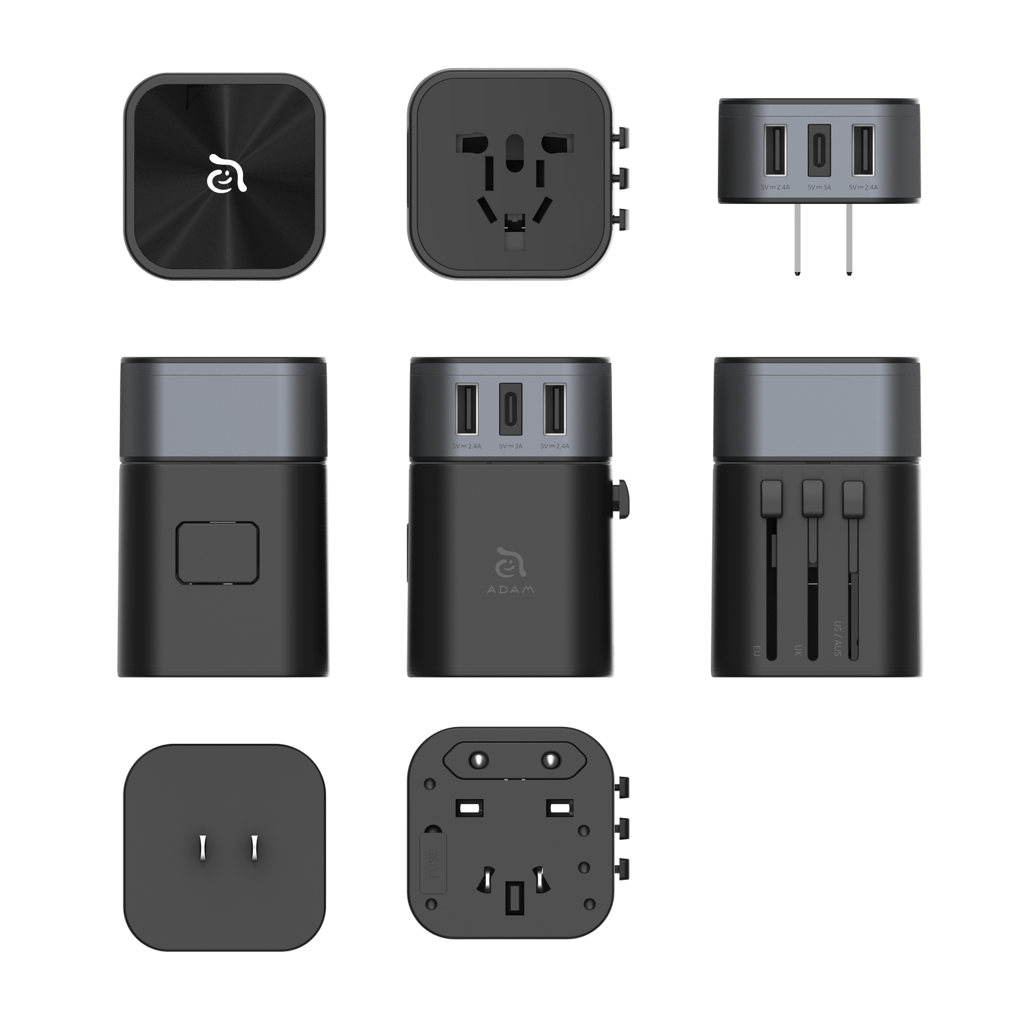 OMNIA T3 Travel Adapter