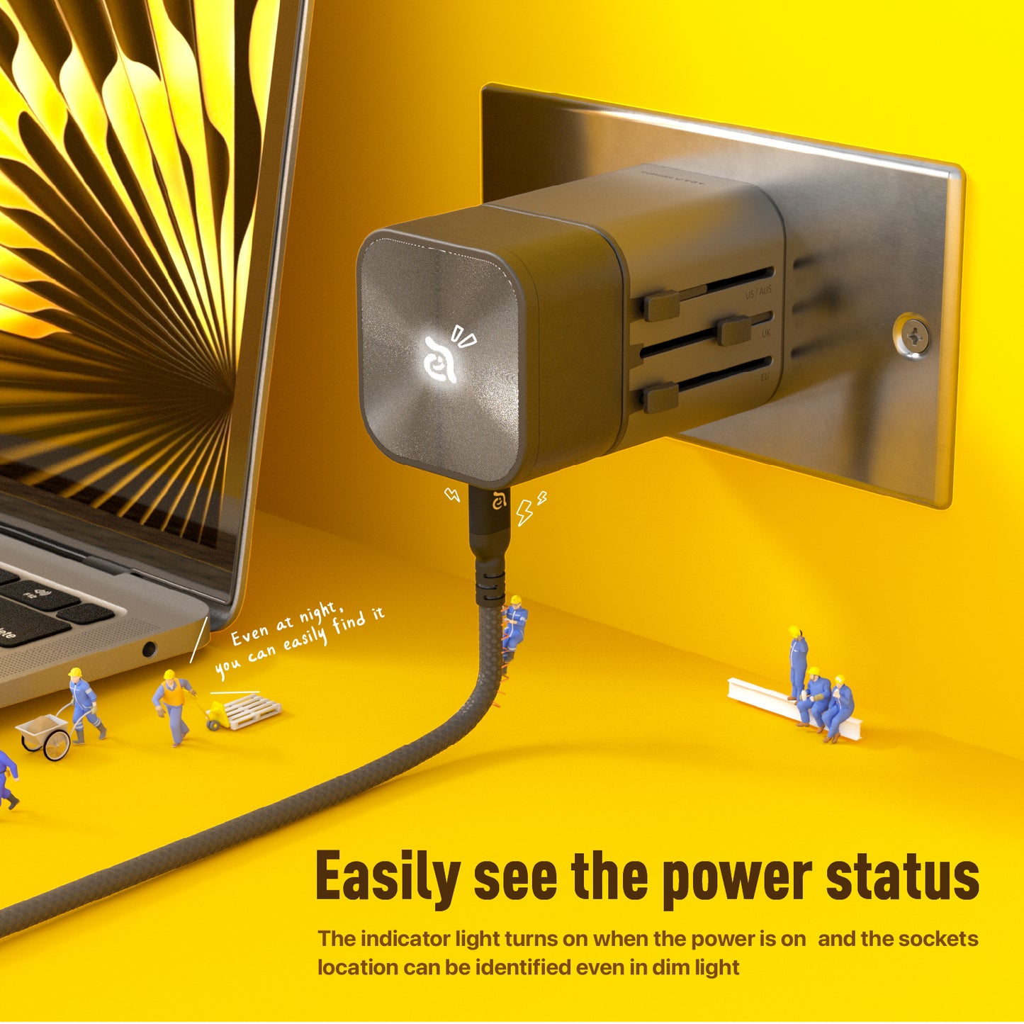 T45 Universal Travel Adapter Charger | 45W