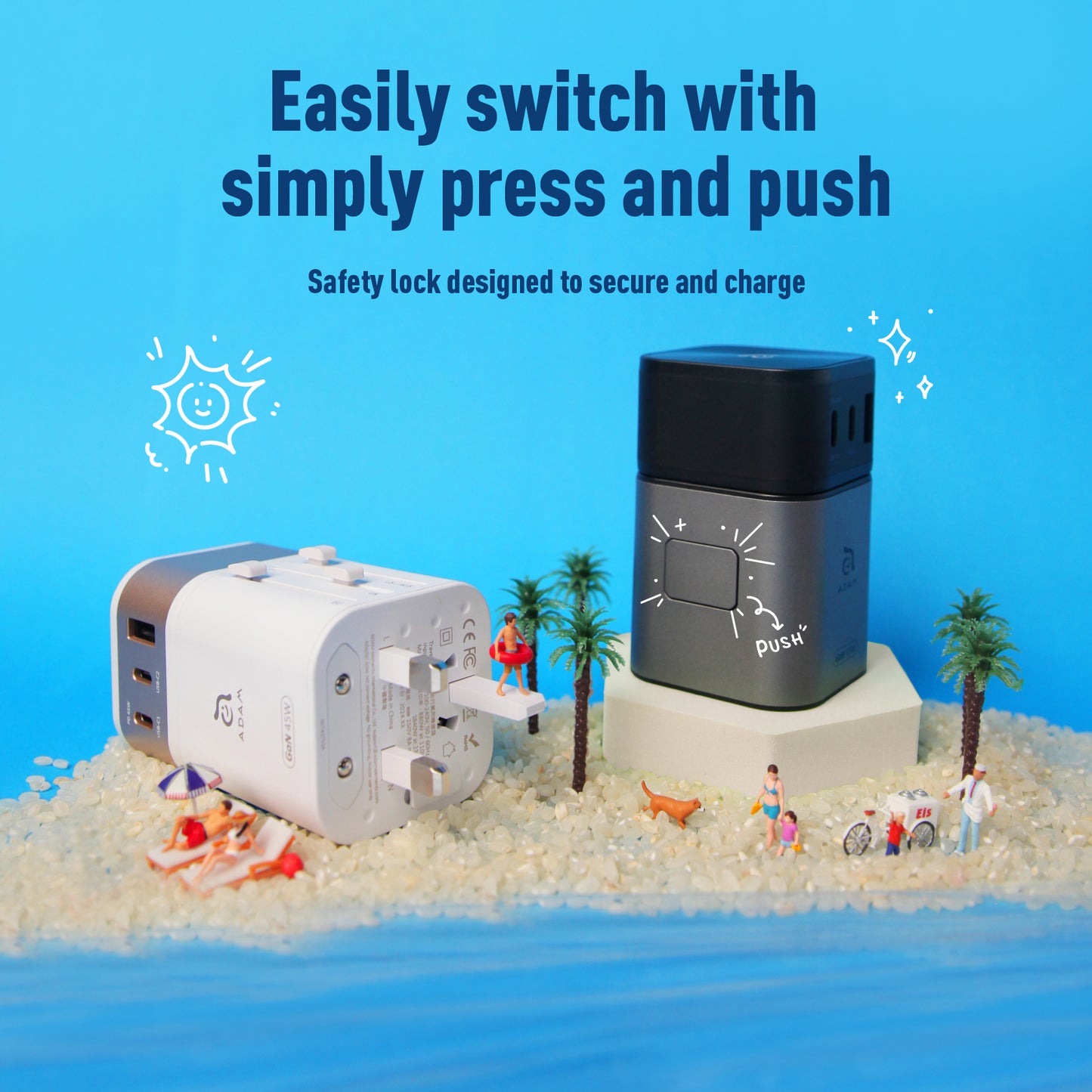 T45 Universal Travel Adapter Charger | 45W