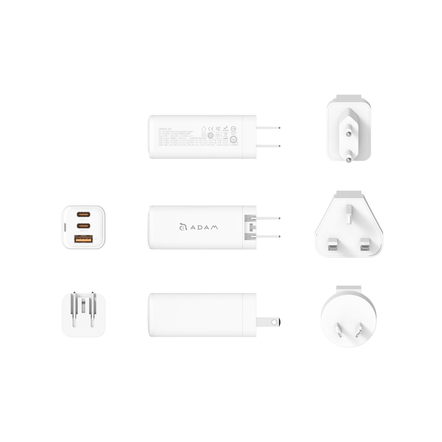 OMNIA X6i PD 66W Compact Wall Charger