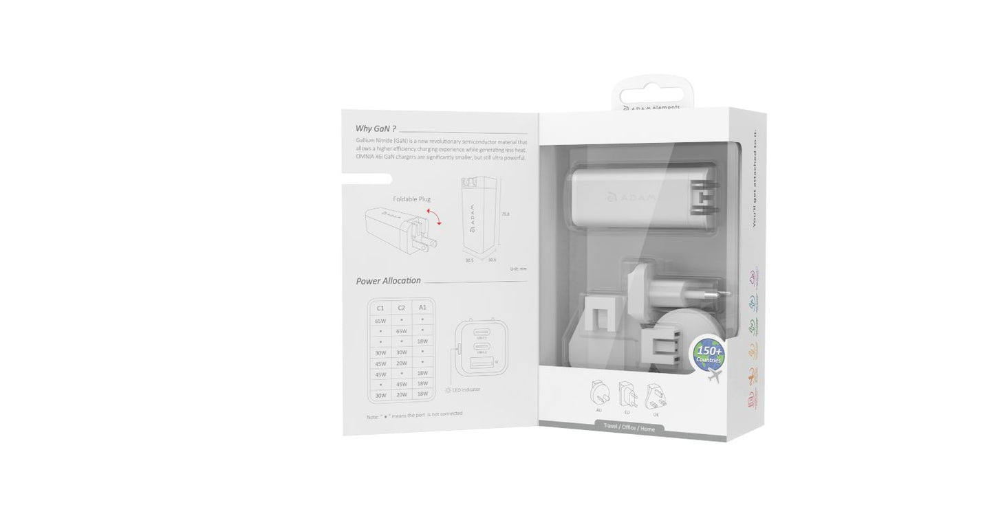 OMNIA X6i PD 66W Compact Wall Charger