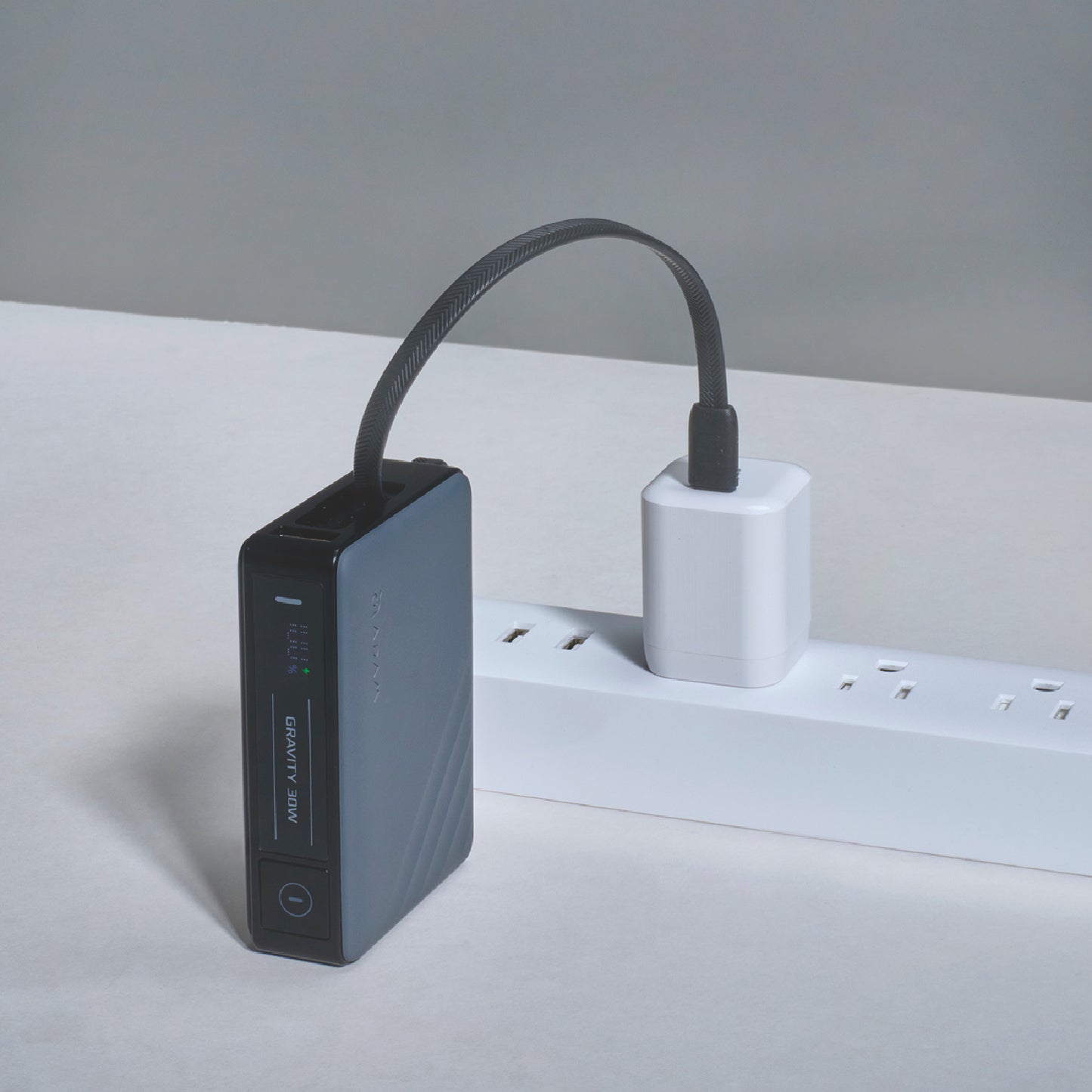 GRAVITY 30W Fast Charging Power Bank with Built-In Cable | 10000 mAh