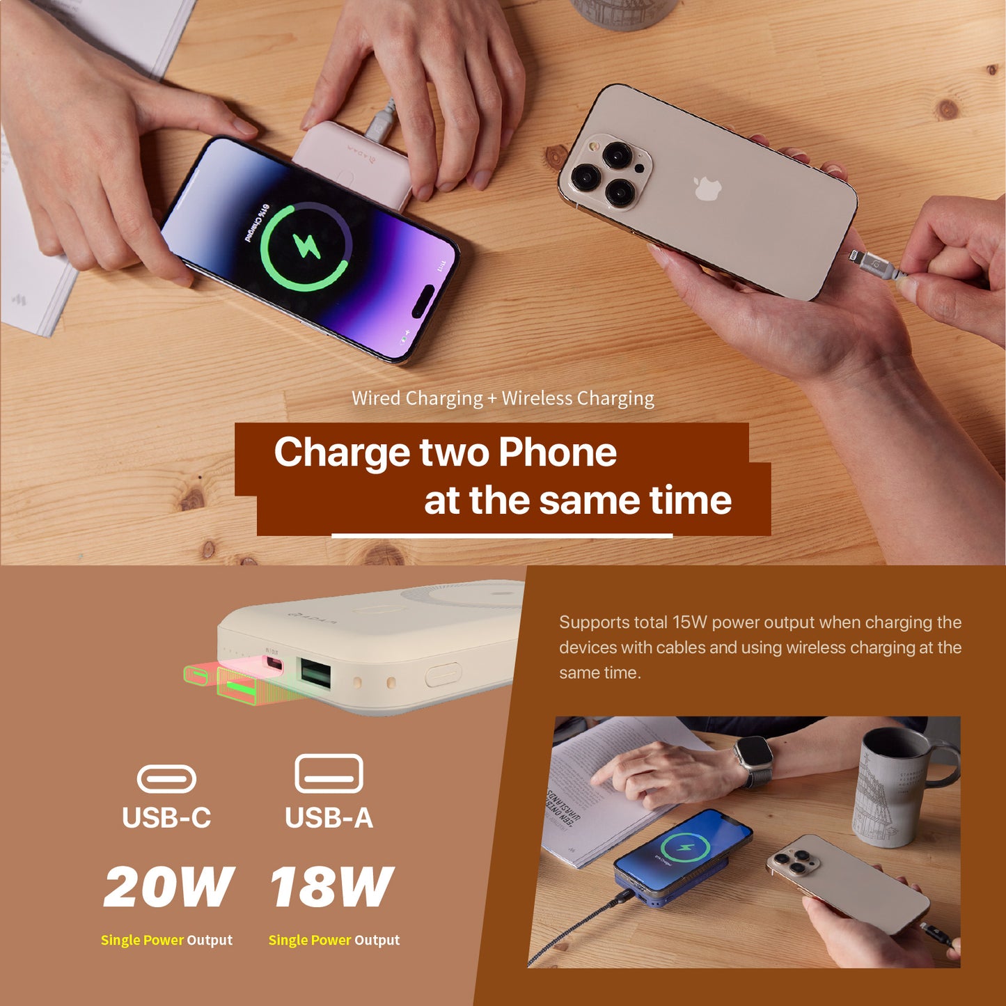 GRAVITY C2 Magnetic Wireless Power Bank | 10000 mAh