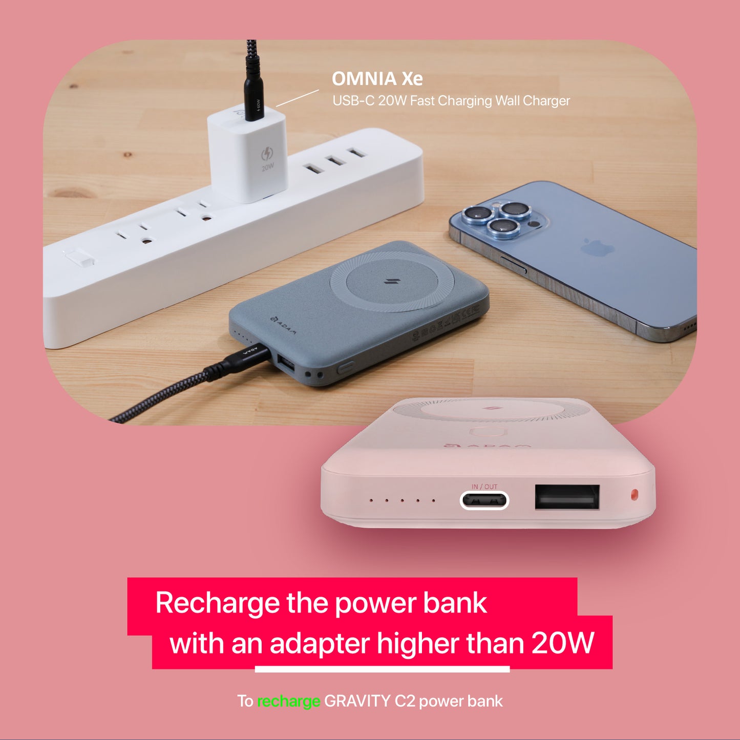 GRAVITY C2 Magnetic Wireless Power Bank | 10000 mAh
