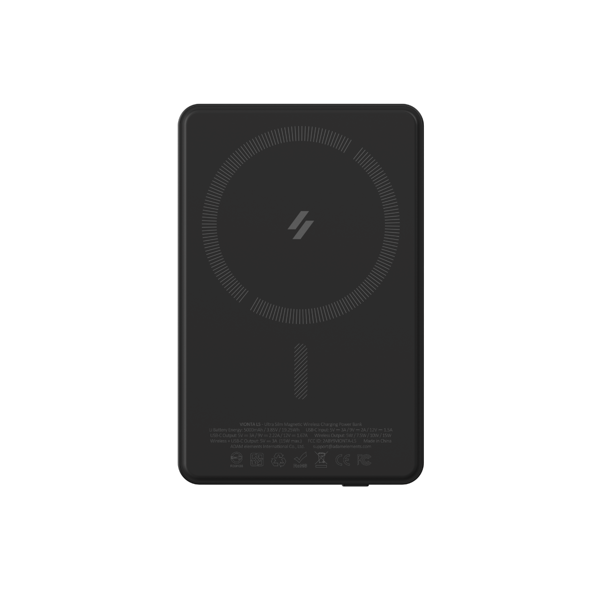 VIONTA L5 Ultra Slim Magnetic Wireless Charging Power Bank | 5000mAh