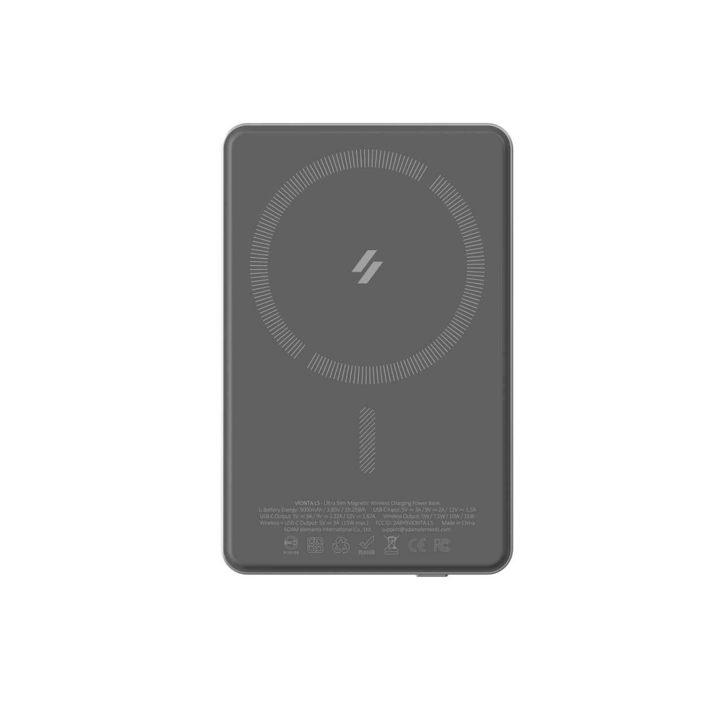 VIONTA L5 Ultra Slim Magnetic Wireless Charging Power Bank | 5000mAh