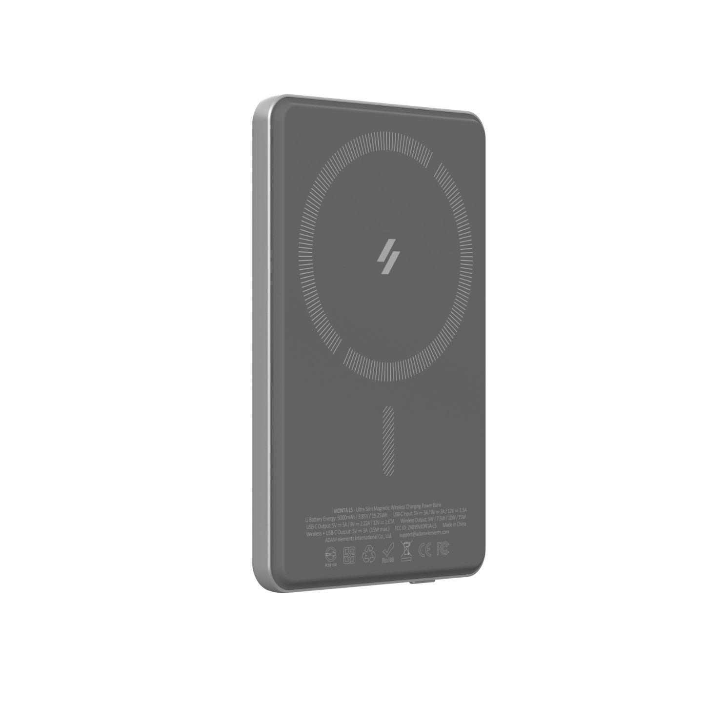 VIONTA L5 Ultra Slim Magnetic Wireless Charging Power Bank | 5000mAh