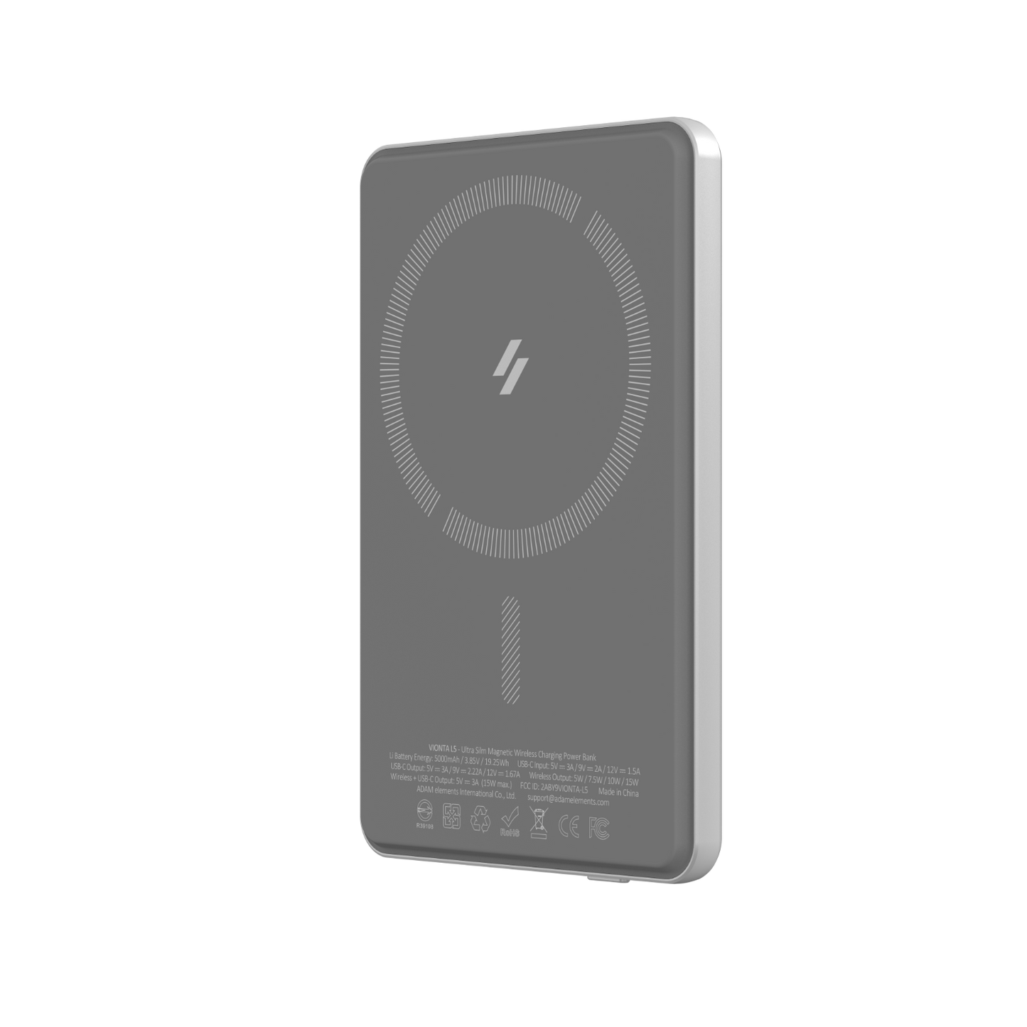 VIONTA L5 Ultra Slim Magnetic Wireless Charging Power Bank | 5000mAh