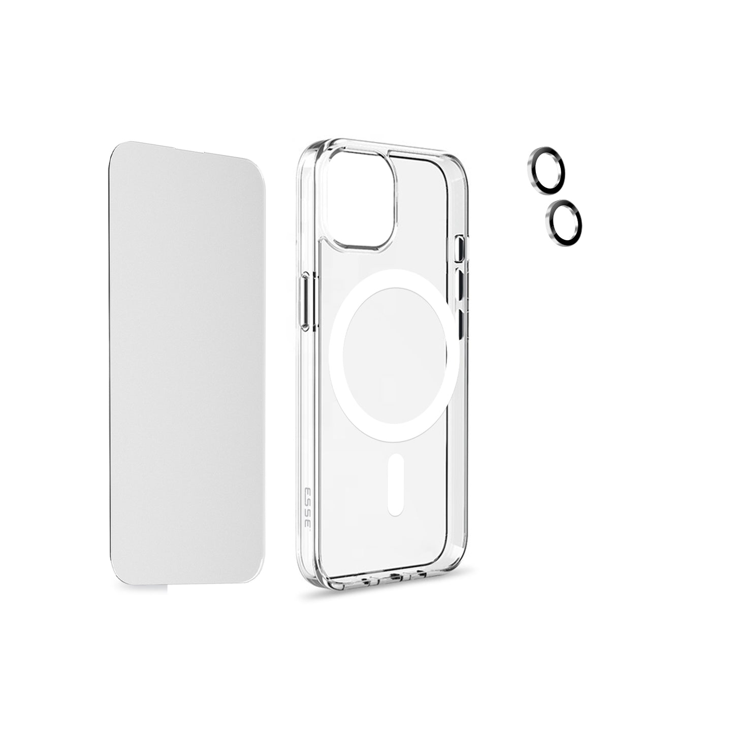 ARMOR 360° - Clear MagSafe Case + T Glass + Lens Protector