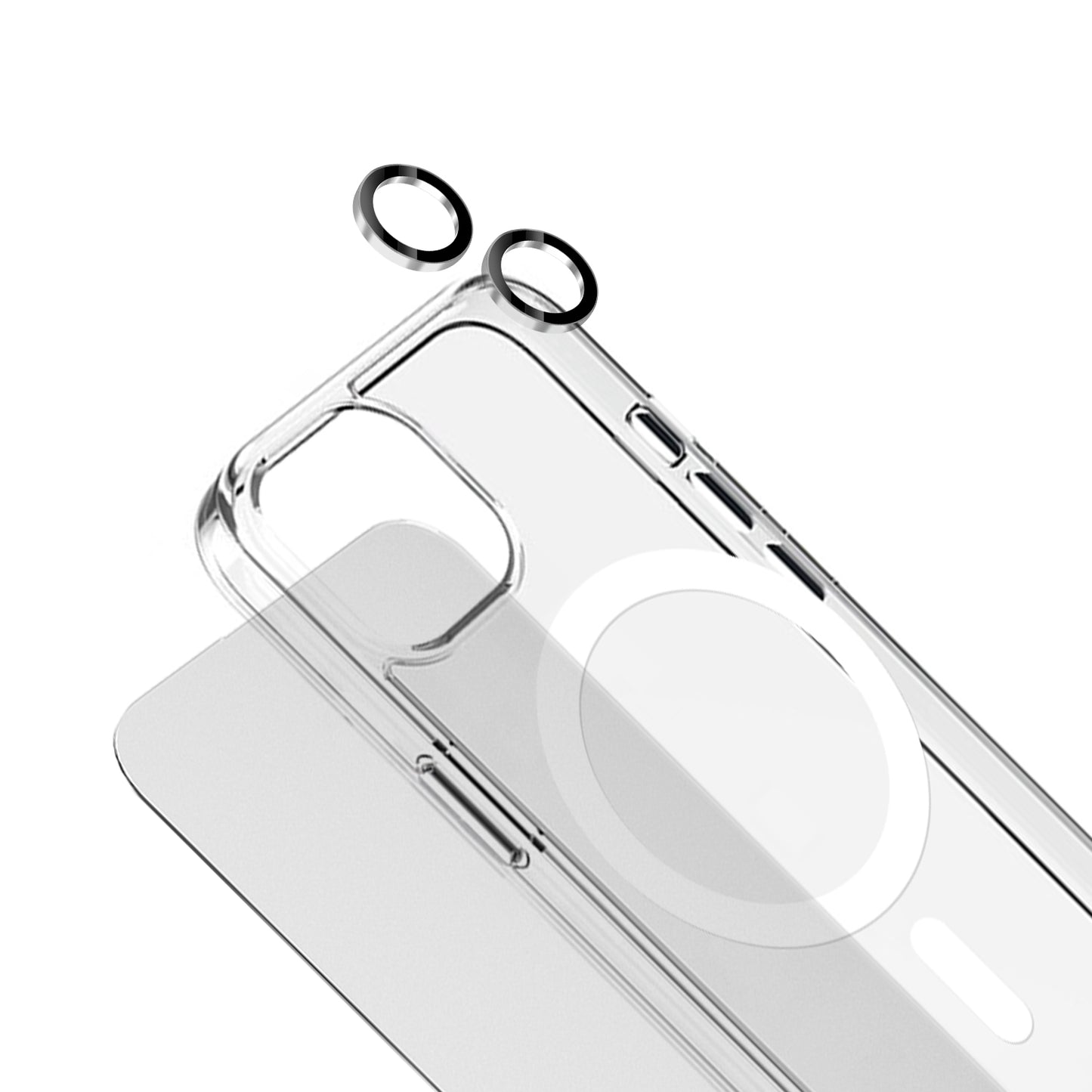 ARMOR 360° - Clear MagSafe Case + T Glass + Lens Protector