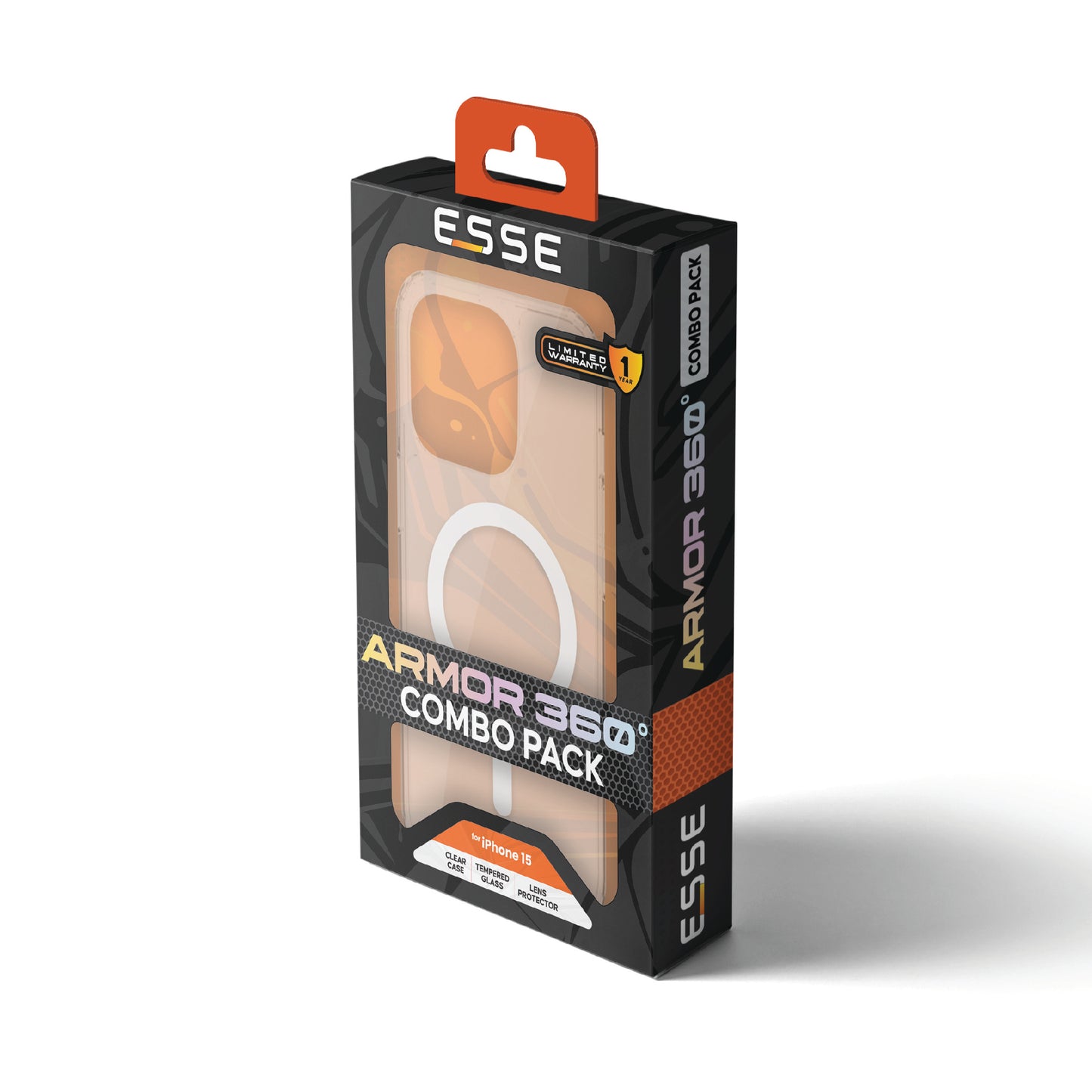ARMOR 360° - Clear MagSafe Case + T Glass + Lens Protector