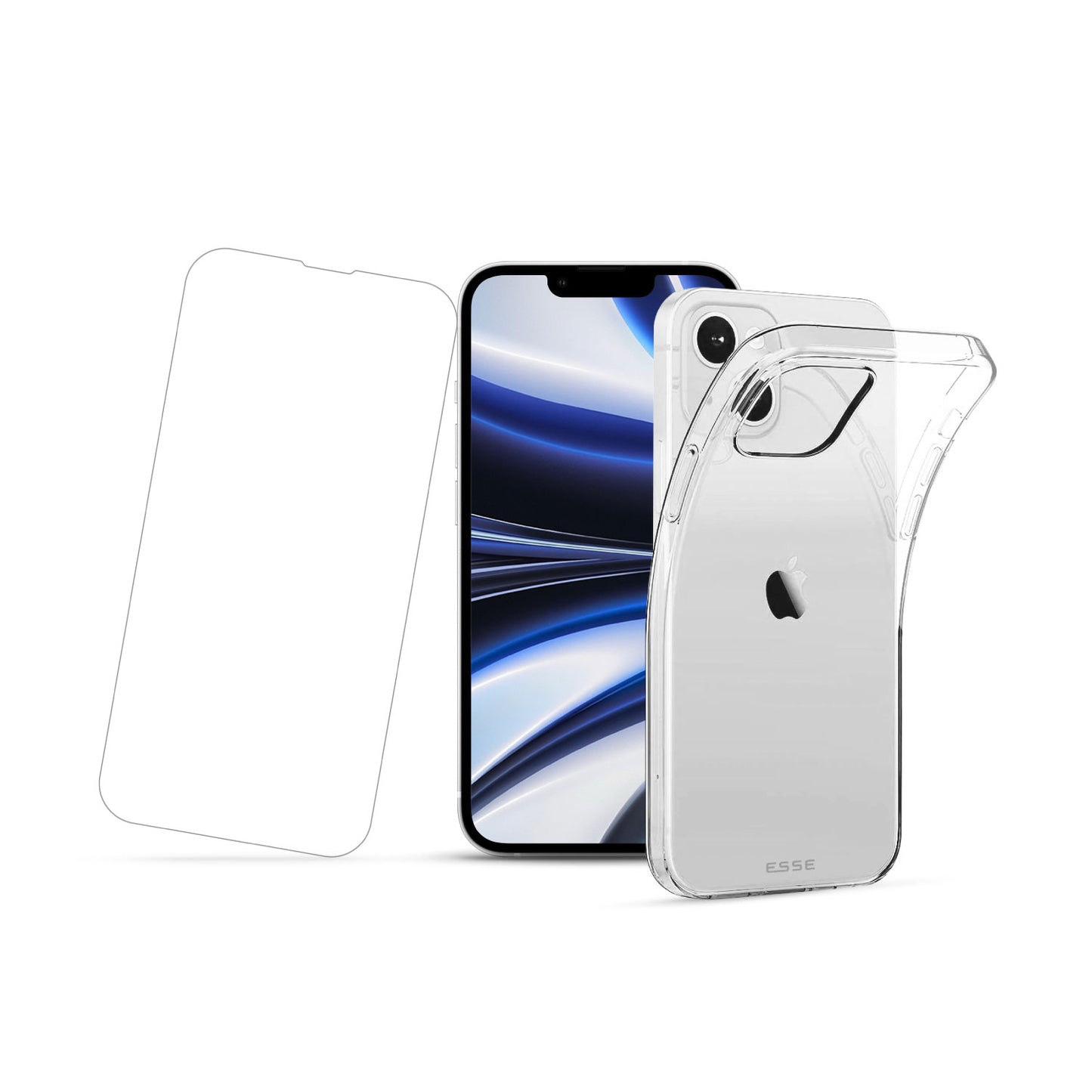 AIRE Clear Soft Case + Tempered Glass