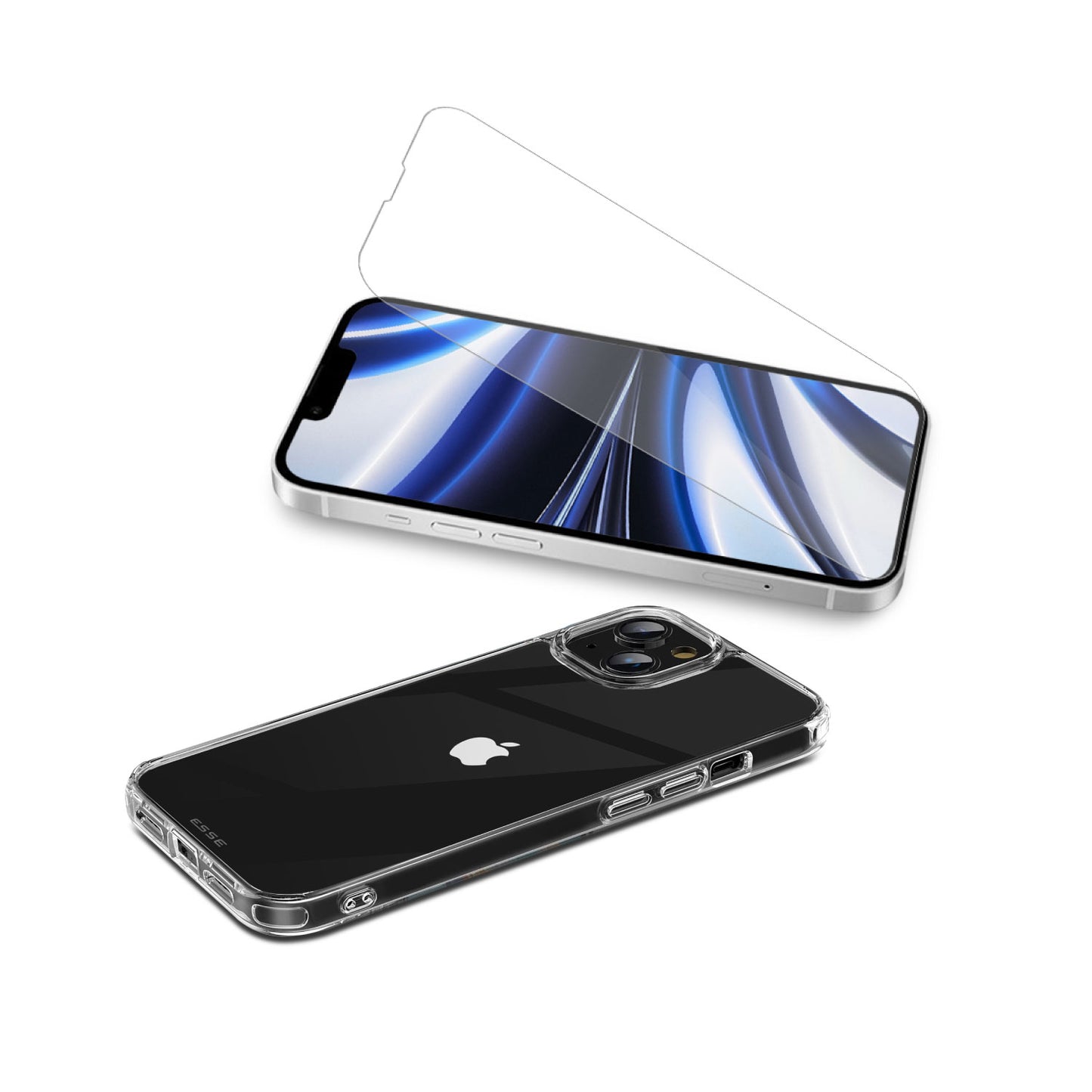 AIRE Clear Soft Case + Tempered Glass