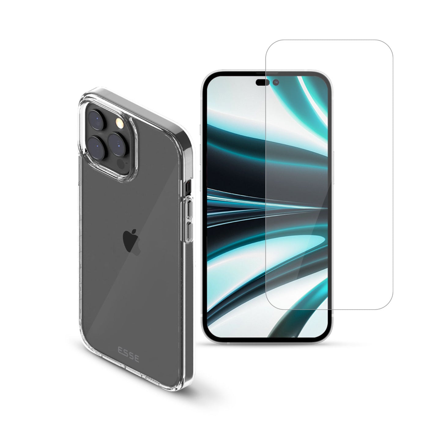 AIRE Clear Soft Case + Tempered Glass