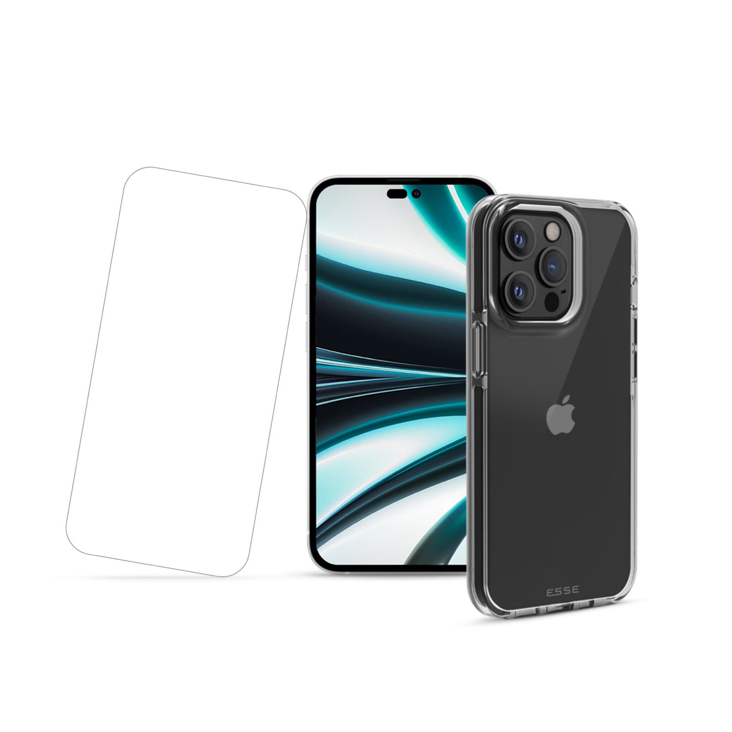 AIRE Clear Soft Case + Tempered Glass