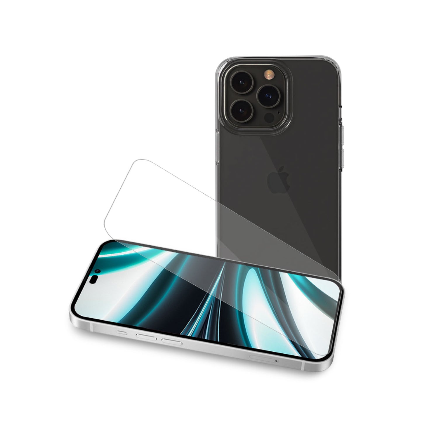 AIRE Clear Soft Case + Tempered Glass